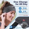 Sleep Headphones Bluetooth Headband for Side Sleeper 2-Pack, 14H Playtime, Wireless Headband Headphones with HD Stereo Speakers for