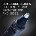 Panasonic Men’s Ear and Nose Hair Trimmer, Wet Dry Hypoallergenic Dual Edge Blade, Ear Hair Trimmer for Men - ER-GN30-H Black 1 Count (Pack of 1)