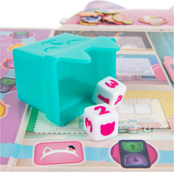 Spin Master Games, GabbyÃ¢ÂÂS Dollhouse, Meow-Mazing Board Game, Board Game for Kids, Family Games, Preschool Game for Families & Kids Ages 4+