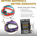 TRIBE Resistance Bands Set &Weights for Exercises Bands for Men/Women with Workout Bands, Handles, Door Anchor, Ankle Straps, Carry Bag, Exercise