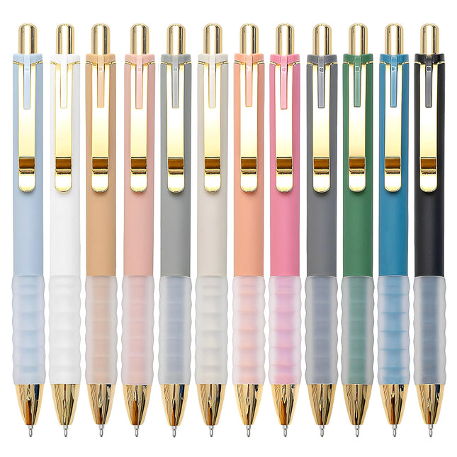 Linbsunne Ballpoint Pens Black Medium Point 1Mm Pen with Super Soft Grip Ball Po