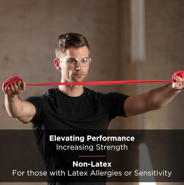 THERABAND Resistance Bands Set, Professional Non-Latex Elastic Band for Upper & Lower Body Exercise, Strength Training without Weights, Physical