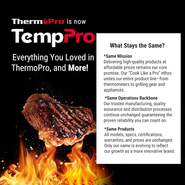 Thermopro TP02S Digital Food Thermometer for Cooking Bread Baking Sourdough Liquids, Meat Thermometer Digital with Super Long Probe for Grill