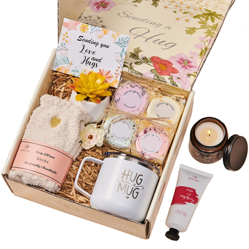 Care Package for Women Spa Gifts Baskets Self Care for Best Friends Mom Grandma Wife Feel Better Gifts Thinking of You Encouragement Stress Relief