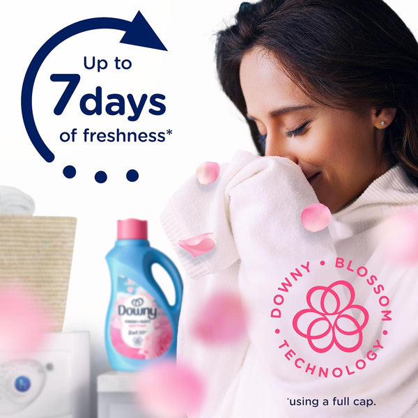 Downy Fabric Softener Liquid, April Fresh Scent, 140 Fl Oz, 190 Loads, HE Compatible, Downy Fabric Softener, Liquid Fabric Softener, Laundry