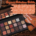 Prism Makeup Matte Eyeshadow Palette Pro 18 Colors Pigmented Shimmer Glitter Eye Shadow Palette, Long Lasting Waterproof Smokey Powder Cosmetics