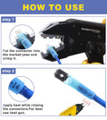 Haisstronica 260PCS Heat Shrink Spade Connectors - Quick Disconnect Female & Male Spade Terminals for Watercraft, Electronics & Automotive AWG