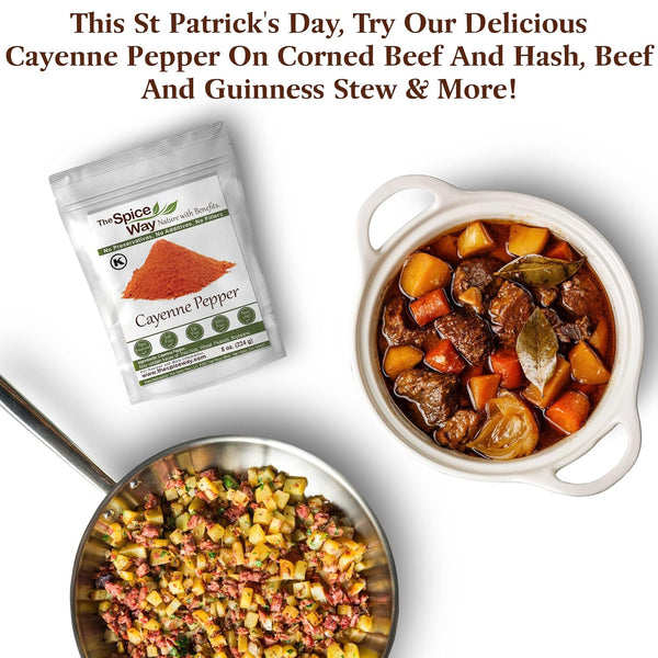 The Spice Way Red Pepper Premium Cayenne Ground - 8 Oz - Pure Chile Powder - Cayenne Powder, No Gmo'S, Kosher Certified