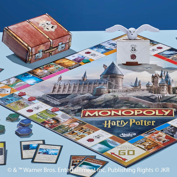 Hasbro Gaming Monopoly Harry Potter Edition Board Game | A Magical Adventure at Hogwarts | Ages 8 and Up | 2 to 6 Players | Family Games | Gifts