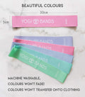 XNM Creations Yogi Bands â Loop Resistance Bands for Fitness, Workout, and Yoga Exercise â Set of 5 Pastel Workout Bands
