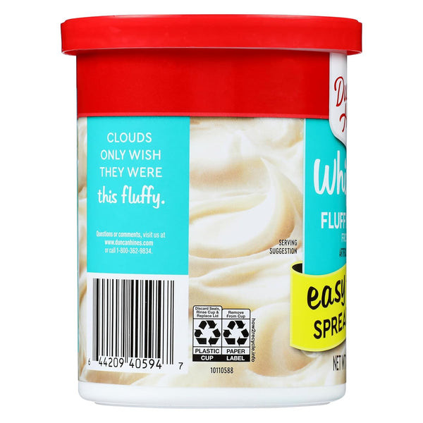 Duncan Hines Whipped Fluffy White Flavored Frosting, 14 oz. 14 Ounce (Pack of 1)
