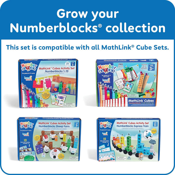 hand2mind Numberblocks Express Train MathLink Cubes Activity Set, Preschool Learning Activities, Train Toy, Counting Blocks, Number Toys, Kids