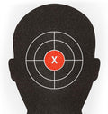 Juvale Paper Shooting Targets for Shooting Range - 50 Pack, 14 x 22 in, Silhouette & Red Bullseye - Pistol Targets