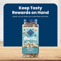 Blue Buffalo Bursts Savory Seafood Crunchy & Creamy Cat Treats, Great for Training, Real Salmon Natural Cat Treats Enhanced with Vitamins,