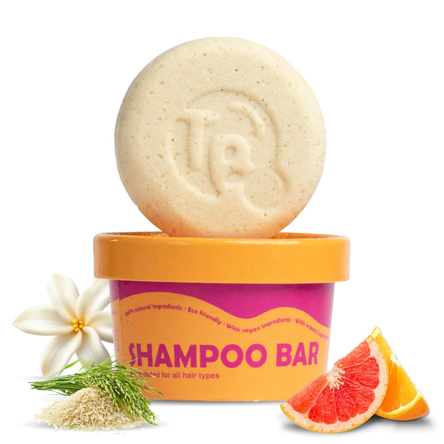 Tree Bottle Shampoo Bar - Nourishing Citrus Essential Oils for All Hair Types - 