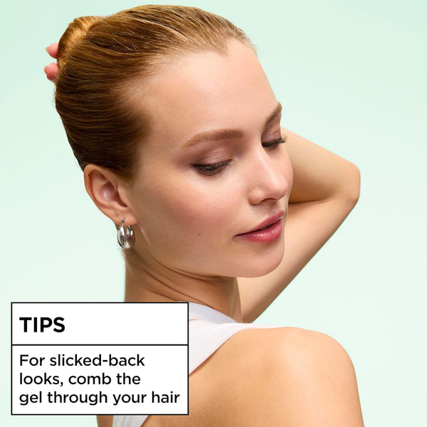 Garnier Fructis Pure Clean Styling Hair Gel, Extra Strong Hold for Up to 24HRs, Non-Flaking, Non-Sticky Formula with Aloe Extract, Made for All