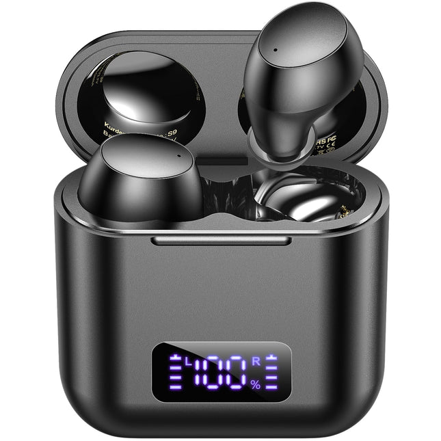 Kurdene Wireless Earbuds, Mini Bluetooth Call Noise Canceling Headphones with Mic 40H Playtime Deep Bass Stereo In-Ear E