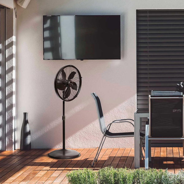 Newair Outdoor Patio Misting Fan | 2-In-1 Outdoor Deck & Mister Fan | 5 Gentle Mist Nozzles | outside Cooling Fan with 600 Square Foot Effective