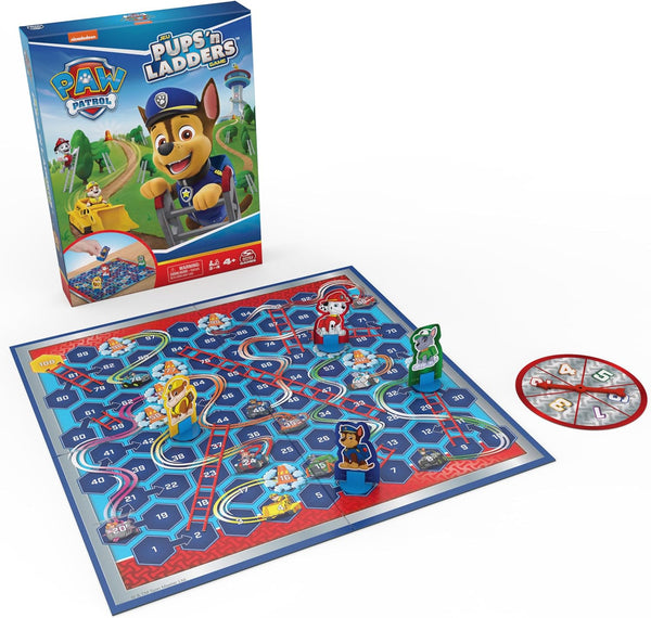 Spin Master Games, PAW Patrol Pups âN Ladders Game, PAW Patrol Toys, Classic Activity Toy, for Kids & Family, 2-4 Players, for Ages 4 & Up