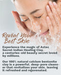 Aztec Secret – Indian Healing Clay 1 lb – Deep Pore Cleansing Facial & Body Mask – The Original 100% Natural Calcium Bentonite Clay – New Version
