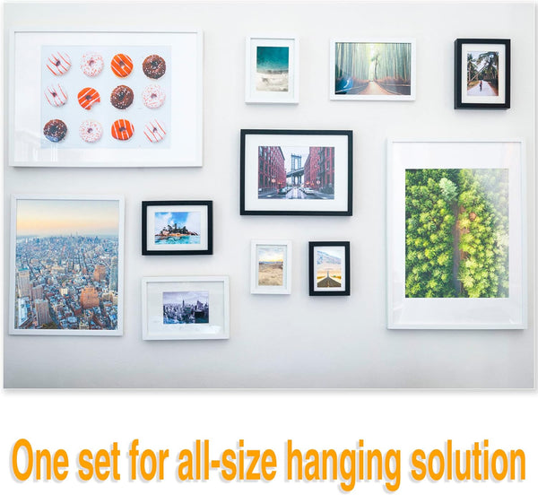 KURUI 700pcs Hardware Nails for Hanging Pictures, Up to 2"-Long Finish Nails Assortment Kit for Wall Art Decor, 640 Frame Nails and 60 Small