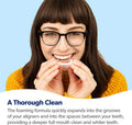 EverSmile AlignerFresh Original Clean Foam – Cleaner Compatible w/Invisalign and All Clear Aligners & Retainers – Eliminates Bacteria, Whitens