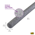 M-D Building Products - Versatile Gray Foam Backer Rod Set 1/2In X 20Ft - Essential Caulk Saver for Sealing Concrete Gaps, Expansion Joints, and