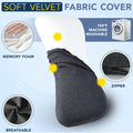 Hapiclody Lumbar Support Pillow for Sleeping Memory Foam Lumbar Pillow for Lower Back Pain Relief Back Support Pillow for Side,Back and Stomach
