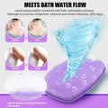 Canroom Zinc Infused Silicone Body Scrubber, Quick-Dry Bath Brush Purple