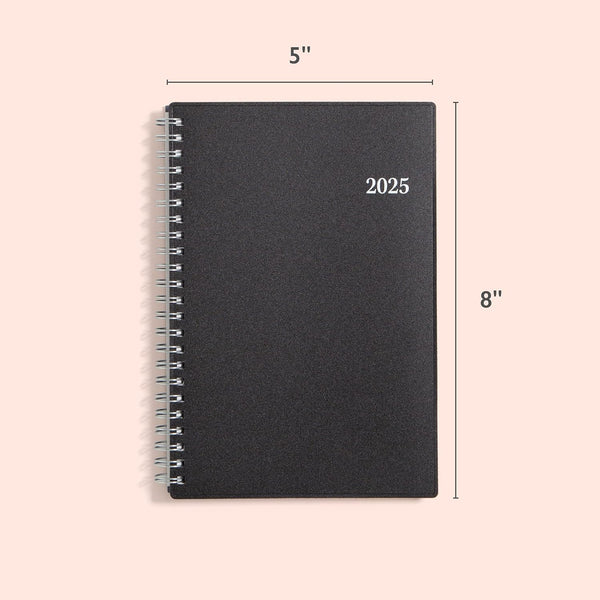 Blue Sky 2025 Weekly and Monthly Planner Calendar, Includes January 2025 - December 2025, 5" x 8", Flexible Cover, Laminated Tabs, Wirebound,