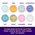 Unicorn Snot Face & Body Glitter - Cosmetic-Grade Holographic Glitter Gel - Makeup for Festivals, Raves, Anime Cosplay - Safe for Face, Easy