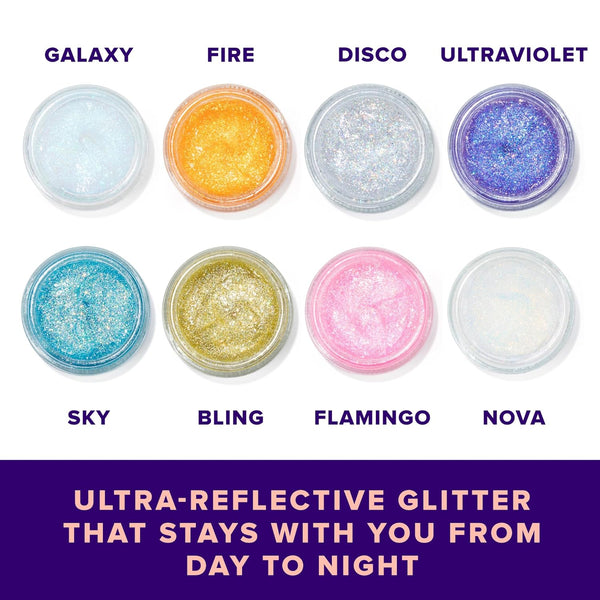 Unicorn Snot Face & Body Glitter - Cosmetic-Grade Holographic Glitter Gel - Makeup for Festivals, Raves, Anime Cosplay - Safe for Face, Easy