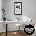 Americanflat 11x22 Newspaper Frame with Polished Plexiglass - Display for Assorted Media Articles - Signature Collection - Modern Picture Frame