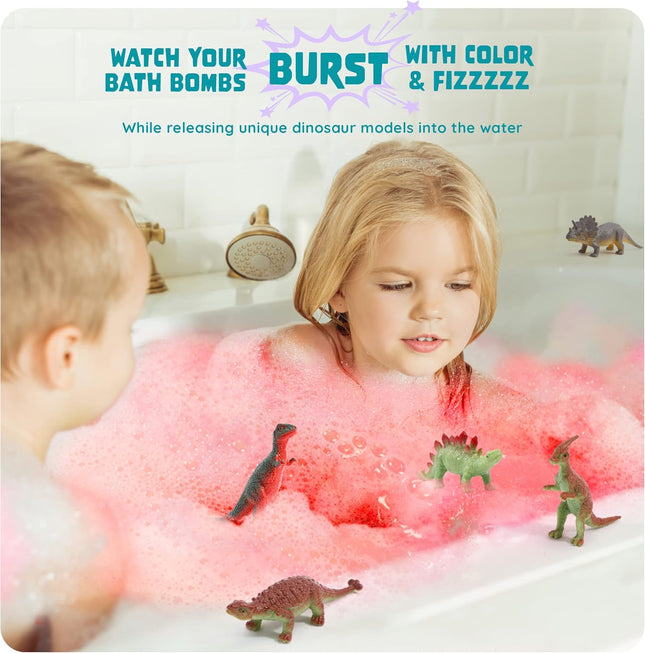 Dino Egg Bath Bombs for Kids - Kid Baths Bomb with Surprise inside - Dinosaur To