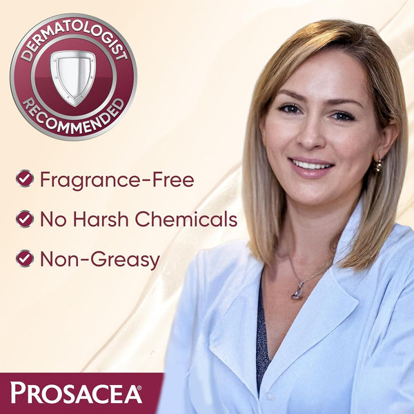 Prosacea - Medicated Rosacea Treatment for Face - Heals Rosacea Symptoms of Redness, Pimples and Irritation - Fragrance Free - 0.75 oz Pack of 1