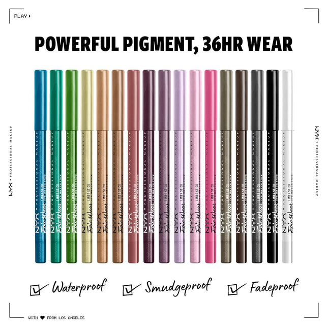 NYX PROFESSIONAL MAKEUP Epic Wear Liner Stick, Long-Lasting Eyeliner Pencil - Pi