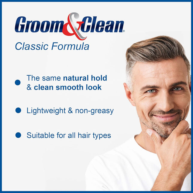 Groom & Clean Hair Styling Product - Men'S Grooming Cream - Hair Styling Cream f