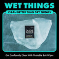 DUDE Wipes - On-The-Go Flushable Wipes - 1 Pack, 30 Wipes - Mint Chill Extra-Large Individually Wrapped Adult Wet Wipes - Eucalyptus & Tea Tree