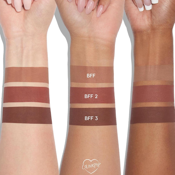 ColourPop Lined and Defined Lippie Lip Pencil Kit - High-Pigment, Long-Lasting & Sharpenable Lip Liner with High-Impact Color - Nude Pink + Brown