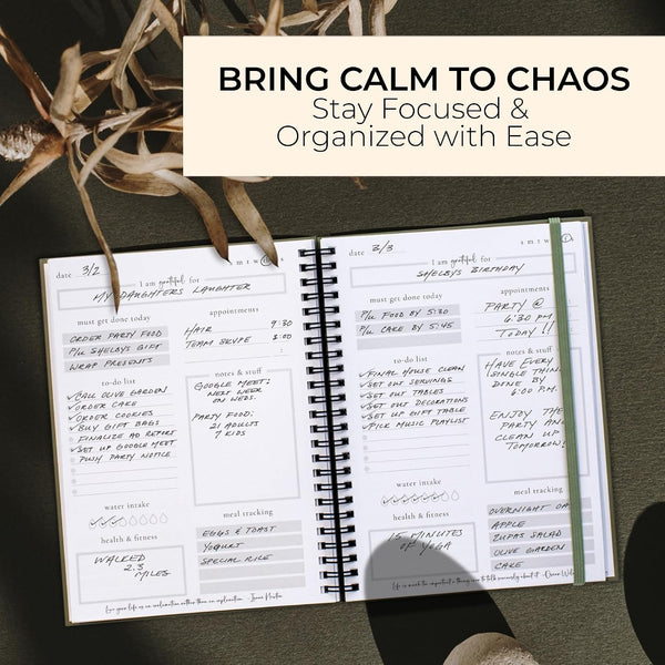Beautiful To Do List Notebook - Aesthetic Daily Planner to Easily Organize Your Tasks And Boost Productivity - Stylish Undated ADHD Planner Gift