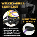 TRIBE Resistance Bands Set &Weights for Exercises Bands for Men/Women with Workout Bands, Handles, Door Anchor, Ankle Straps, Carry Bag, Exercise