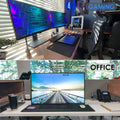 KTRIO Large Gaming Mouse Pad with Superior Micro-Weave Cloth, Extended Desk Mousepad with Stitched Edges, Non-Slip Base, Water Resist Keyboard Pad