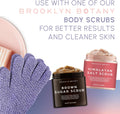 Brooklyn Botany Exfoliating Gloves for Bath and Shower Ã¢ÂÂ Heavy Duty Exfoliating Body Scrubber for Massage and Dead Skin Remover for Body