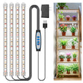 Kullsinss 16in Grow Light Strips, 240 LEDs Full Spectrum Indoor Plant Light | Under Cabinet Growing Lamp with 6/12/16H Auto Timer, 5 Dimmable