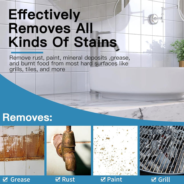 Cleaning Screen, 5.5X4 Inch Upgraded Toilet Cleaner Hard Water 15PCS Toilet Ring Remover Abrasive Grit Mesh Pads for Bow