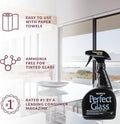 HOPE'S Perfect Glass Cleaner, Streak-Free, Ammonia-Free Window, Mirror, Screen, and Shower Door Cleaner, Indoor and Outdoor Glass Surfaces, 32 Fl