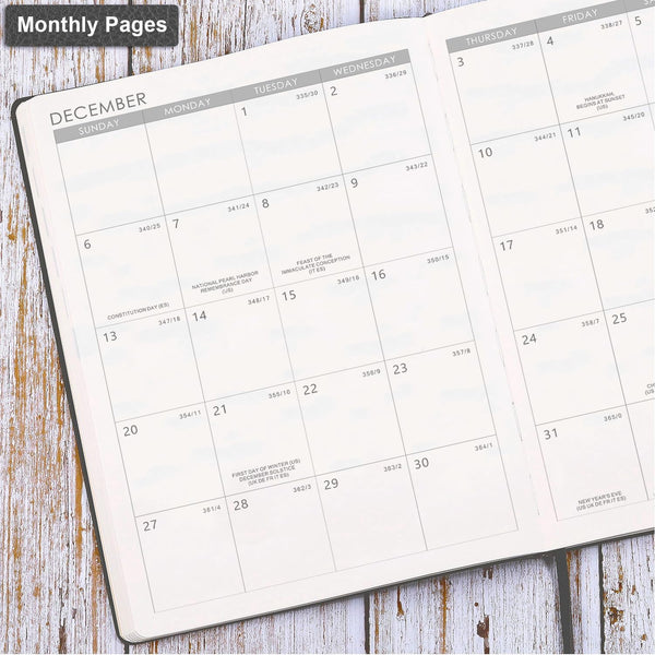 2025-2026 Planner - July 2025 - June 2026, Planner 2025-2026 Daily Weekly and Monthly, 8.5" X 11", Pen Holder, Calendar Stickers, Pocket, 25 Notes