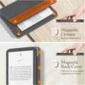 Fintie Stand Case for Kindle Paperwhite 12th/11th Gen & Kindle Colorsoft | Foldable Kickstand PU Leather Cover, Card Slot, Hand Strap, Auto