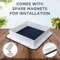 Living in a Bubble Magnetic Insulated Roof Vent Sun Cover for Maxxair Fan, Fantastic Fan, RV Fan Vent Cover, 16.5" X 16.5" - White