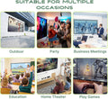 AAJK Outdoor Projector Screen 150 inch, Washable Projector Screen 16:9 Foldable Anti-Crease Portable Projector Movies Screen for Home Theater